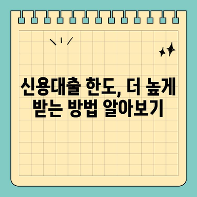 개인신용대출 금리 & 한도 비교| 나에게 맞는 최적의 선택 | 신용대출, 금리 비교, 한도 비교, 대출 상품 비교