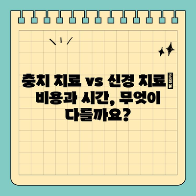 북수동 치아 충치 치료 vs 신경 치료| 차이점 비교 분석 | 충치 치료, 신경 치료, 북수동 치과