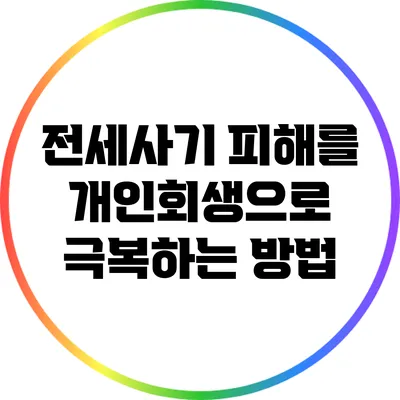 전세사기 피해를 개인회생으로 극복하는 방법